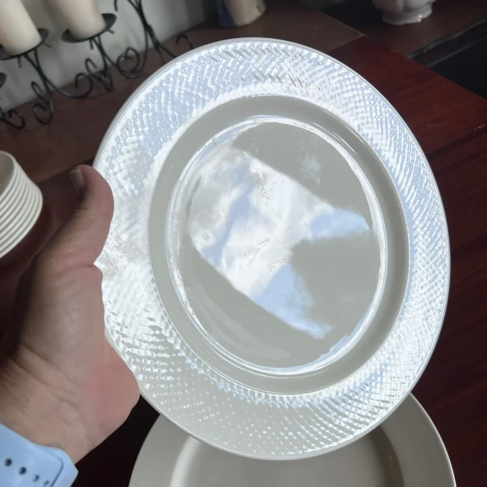 Villeroy & Boch Easy White Durable Dinner Plates 10 1/2 Germany Set of 2 #0190